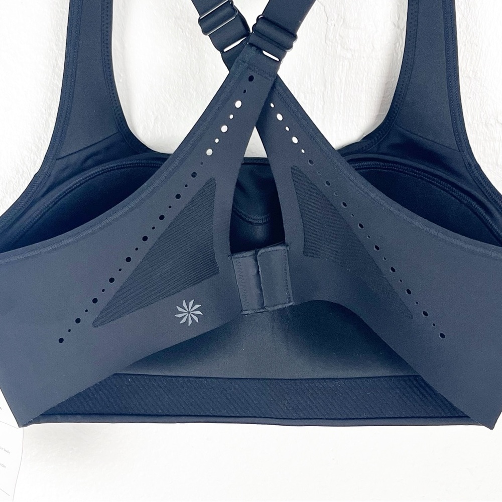 ATHLETA Black Phenomena Cross Adjustable Straps Sports Bra, Size 34C - Picture 11 of 12